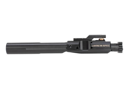 .308/7.62 M-SPEC AR-15 Bolt Carrier Group from Lantac is finished with black nitride for optimal durability and strength